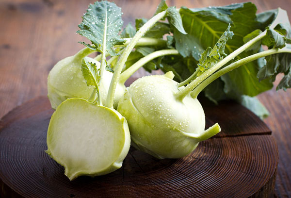 Kohlrabi skörd