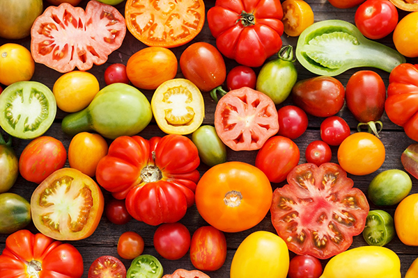 Tomates de différentes variétés