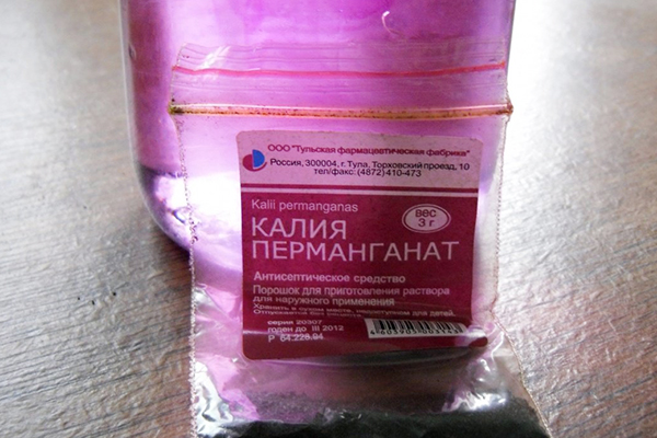 Solution de permanganate de potassium